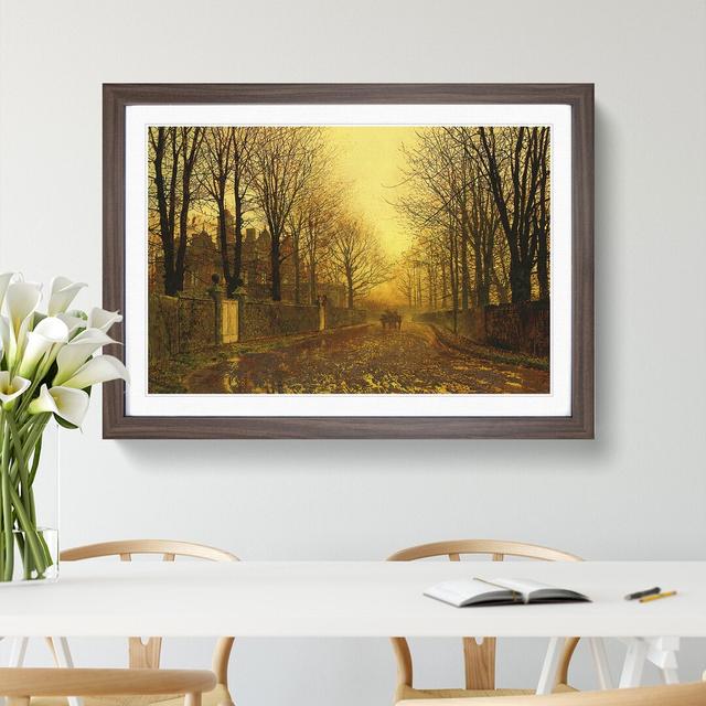 Autumn Evening by John Atkinson Grimshaw - Picture Frame Graphic Art East Urban Home Frame Option: Walnut Framed, Size: 27cm H x 36cm W x 2cm D on Productcaster.