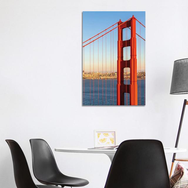 San Francisco Golden Gate Bridge and Skyline by Melanie Viola - Wrapped Canvas Photograph Latitude Run Size: 101.6cm H x 66.04cm W x 1.905cm D on Productcaster.