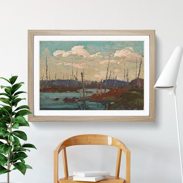 Burned over Swamp by Tom Thomson - Picture Frame Painting East Urban Home Frame Option: Oak Framed, Size: 27cm H x 36cm W x 2cm D on Productcaster.