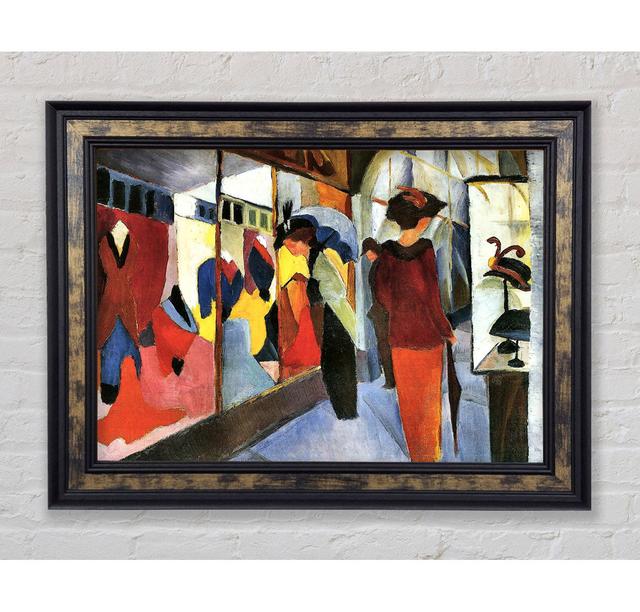 August Macke Fashion Store Framed Print Rosalind Wheeler Format: Paper, Size: 59.7cm H x 84.1cm W x 1cm D on Productcaster.