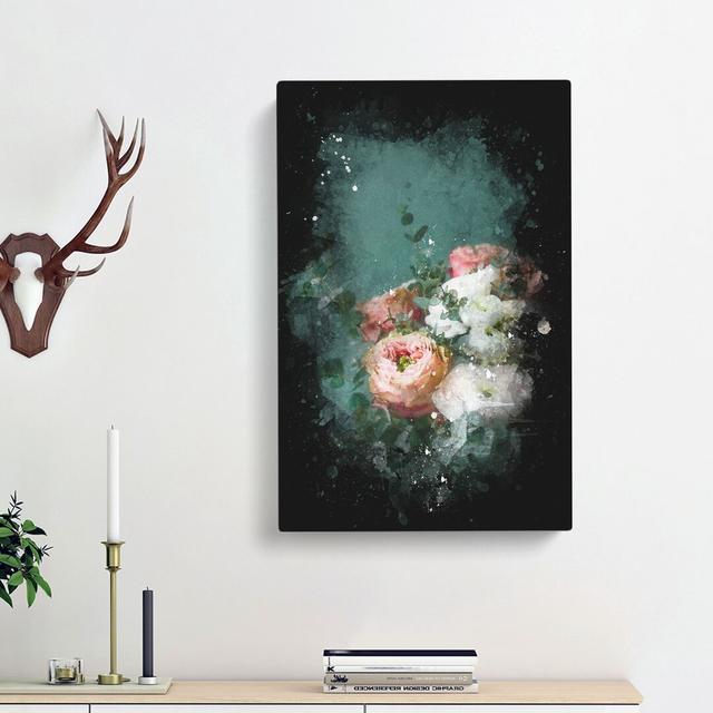 Bouquet Of Flowers - Wrapped Canvas Print East Urban Home Size: 60cm H x 40cm W x 3cm D on Productcaster.