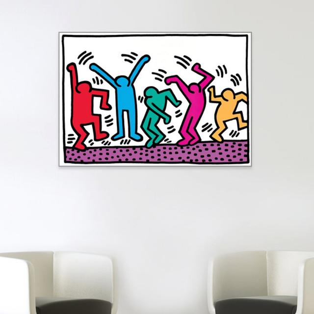 Gerahmtes MDF-Bild Senza Titolo von Haring 17 Stories on Productcaster.