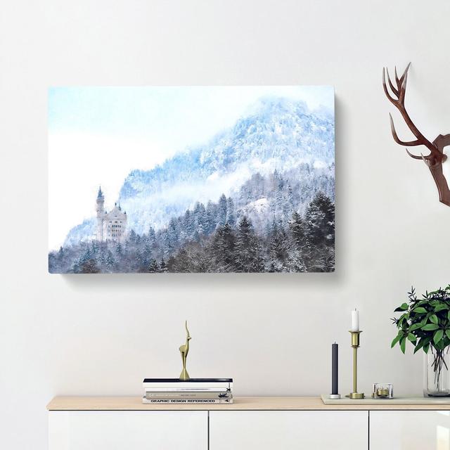 Neuschwanstein Castle in Germany - Wrapped Canvas Painting Print East Urban Home Size: 40cm H x 60cm W x 3cm D on Productcaster.