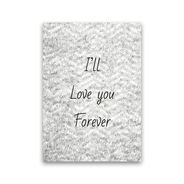 Love Forever - Graphic Art Print on Paper Happy Larry Frame Option: No Framed, Size: 84cm H x 60cm W x 1cm D on Productcaster.