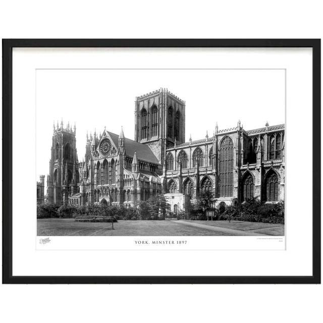 'York, Minster 1897' by Francis Frith - Picture Frame Photograph Print on Paper The Francis Frith Collection Size: 45cm H x 60cm W x 2.3cm D on Productcaster.