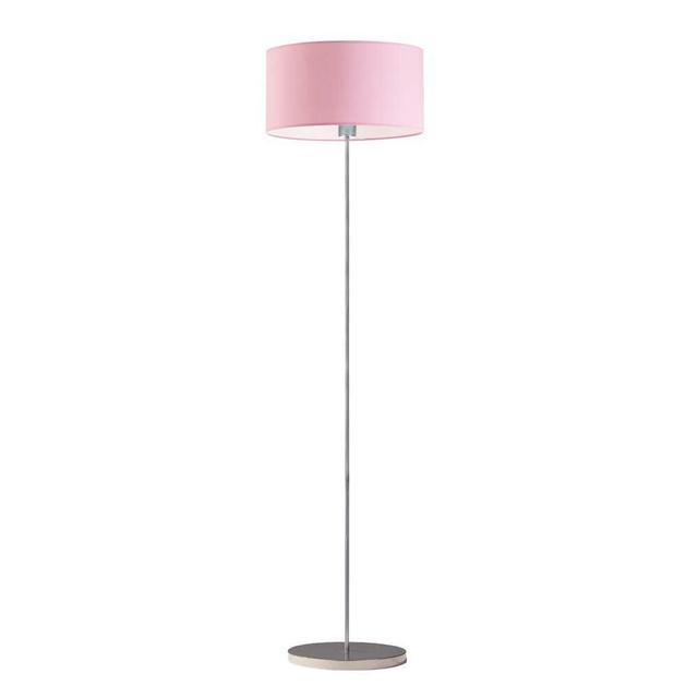 156 cm Stehlampe Askel 17 Stories Gestellausführung: Silberfarben, Schirmfarbe: Rosa on Productcaster.