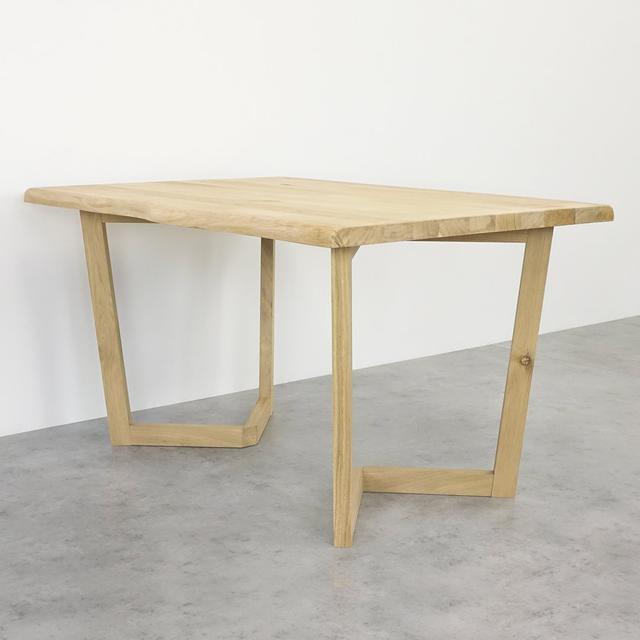 Mukerji Solid Wood Dining Table Ebern Designs Colour: Oak Wood, Size: H 76 x L 160 x W 80cm on Productcaster.