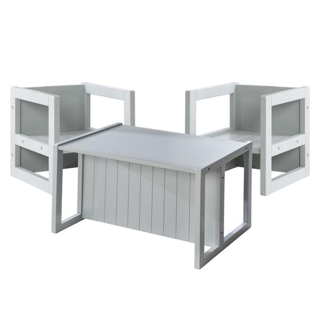 2 Hocker & eine zum Tisch umwandelbarer Kinderbank roba on Productcaster.