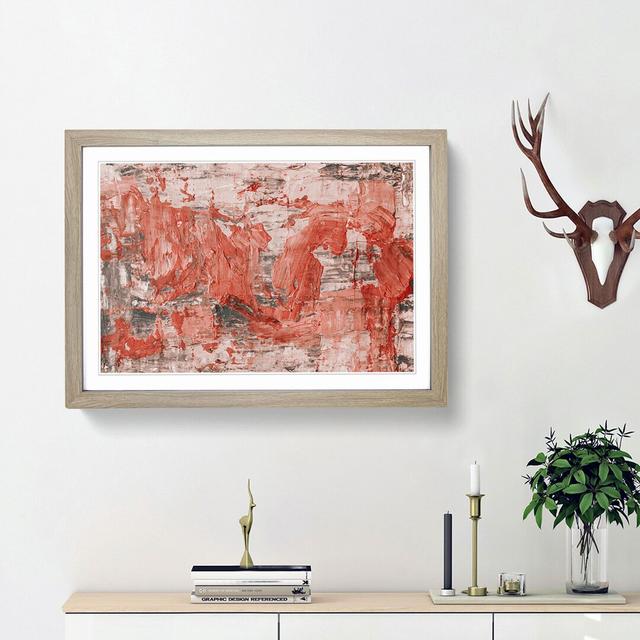 Abstract Art Painting Vol.100 by S.Johnson - Picture Frame Painting Print East Urban Home Size: 27cm H x 36cm W x 2cm D, Frame Option: Oak Framed on Productcaster.