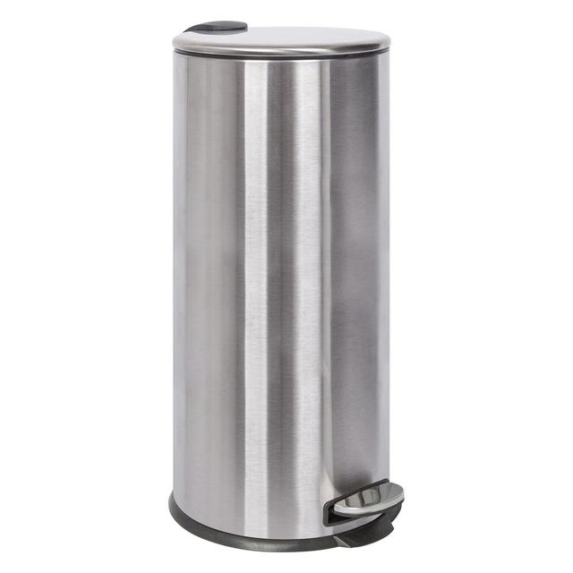 Stainless Steel Step On Waste Bin - 30L Harbour Housewares Finish: Brushed on Productcaster.