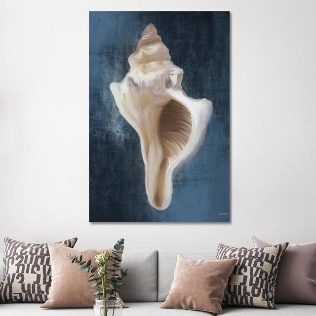 Conch Shell Blues II House of Hampton Size: 152.4cm H x 101.6cm W x 3.81cm D on Productcaster.