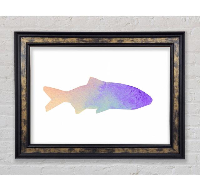 Rainbow Fish Framed Print Ivy Bronx Size: 42cm H x 59.7cm W x 8cm D on Productcaster.