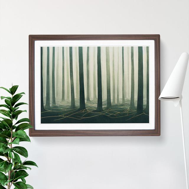 Forest Mist - Picture Frame Photograph Alpen Home Frame Colour: Walnut, Size: 25cm H x 34cm W x 2cm D on Productcaster.