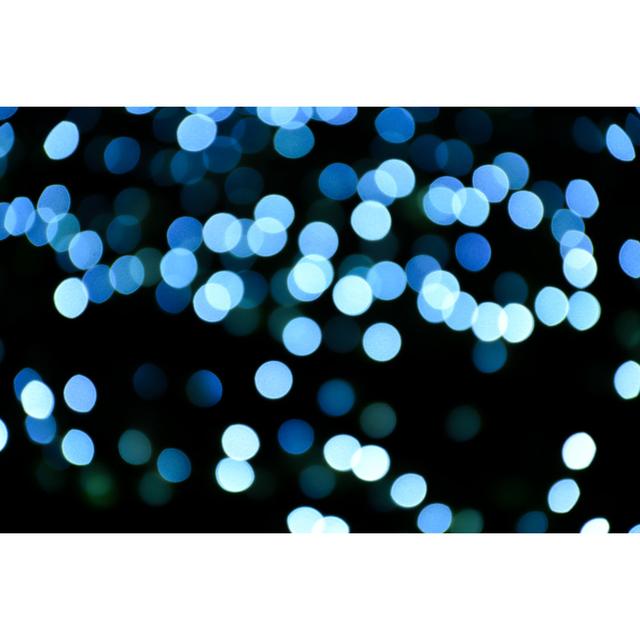 Blue Bokeh - Wrapped Canvas Graphic Art Metro Lane Size: 30cm H x 46cm W x 3.8cm D on Productcaster.