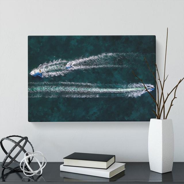 Passing Boats in Perth Australia - Wrapped Canvas Graphic Art East Urban Home Size: 35cm H x 50cm W x 3cm D on Productcaster.