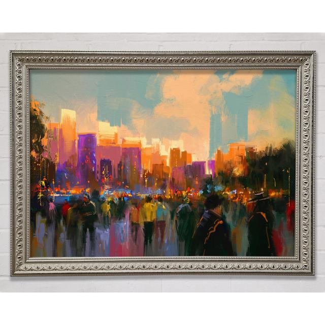 Crowds In The Streets Framed Print Bright Star Size: 29.7cm H x 42cm W x 3cm D on Productcaster.