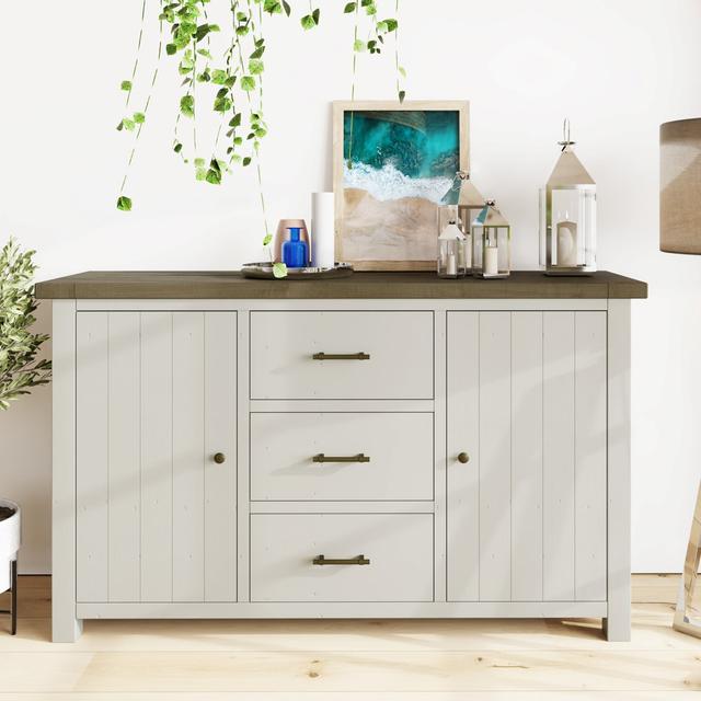 Sochi 160 Cm 3 Drawer Solid Wood Sideboard August Grove on Productcaster.