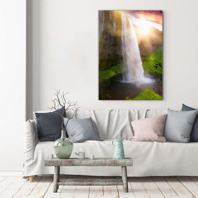 Waterfall - Wrapped Canvas Art Prints Union Rustic on Productcaster.