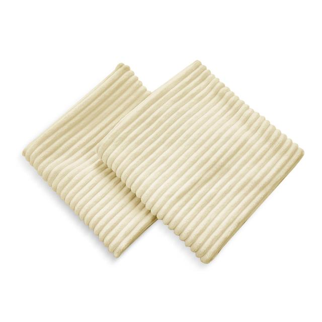 Avah Scatter Cushion Cover (Set of 2) Hashtag Home Size: 51cm H x 51cm W x 1cm D, Colour: Dark Beige on Productcaster.