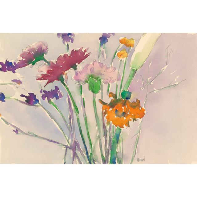 Wild Flower Cuttings - Wrapped Canvas Painting Print Rosalind Wheeler Size: 20cm H x 30cm W x 3.8cm D on Productcaster.