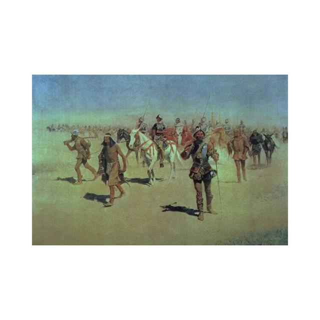 Francisco Vasquez De Coronado Making His Way Across New Mexico, 1905 by Frederic Remington - Wrapped Canvas Painting ClassicLiving Size: 45.7cm H x 66 on Productcaster.