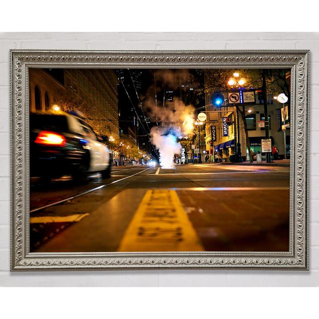 Straße in New York bei Nacht - Einzelne Bilderrahmen Kunstdrucke Bright Star Größe: 59,7 cm H x 84,1 cm B on Productcaster.