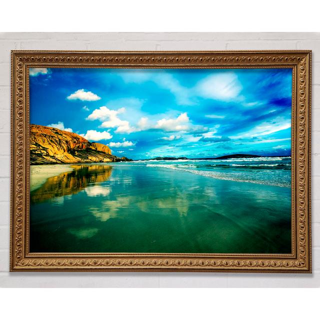 Serene Ocean Reflections Framed Print Bright Star Size: 29.7cm H x 42cm W x 3cm D on Productcaster.