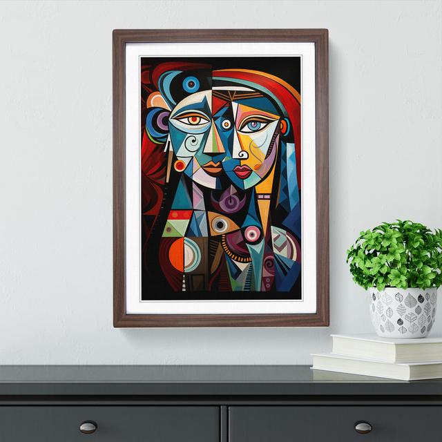 Pablo Picasso Modern No.2 - Single Picture Frame Print on Wood Metro Lane Format: Walnut Framed, Size: 64cm H x 46cm W on Productcaster.