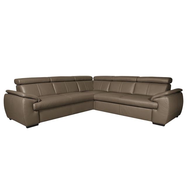 Ecksofa Reimann mit Bettfunktion Metro Lane Polsterfarbe: Taupe on Productcaster.