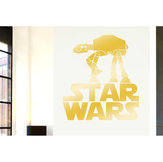 Star Wars Walker Wall Sticker East Urban Home Size: Large, Colour: Shiny Gold on Productcaster.