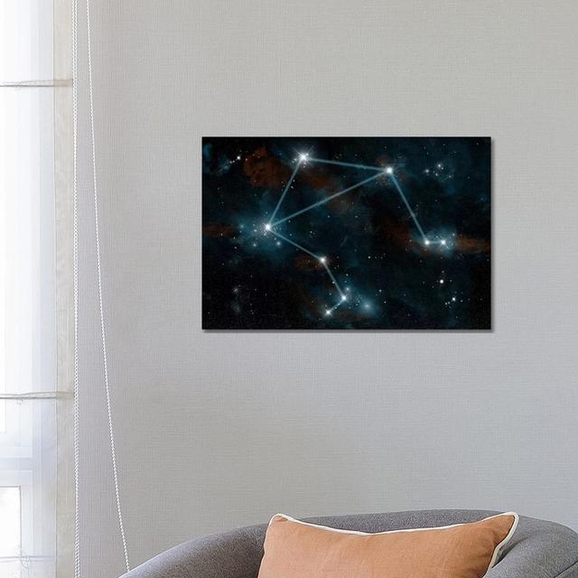 The Constellation Libra The Scales by - Wrapped Canvas Graphic Art Latitude Run Size: 45.72cm H x 66.04cm W x 1.91cm D on Productcaster.