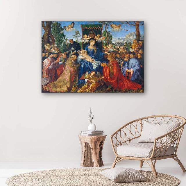 Leinwandbild Feast Of The Rosary - A. Drer, Reproduction 51118 Astoria Grand Größe: 60 cm H x 90 cm B x 2 cm T on Productcaster.