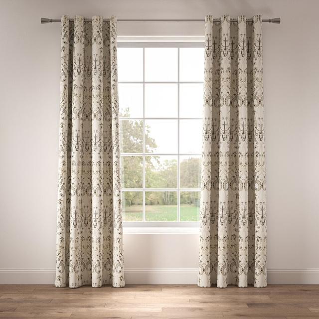 Made to Order - Le Chateau Des Animuax Eyelet Blackout Curtains The Chateau By Angel Strawbridge Panel Size: Width 190 x Drop 122 cm on Productcaster.