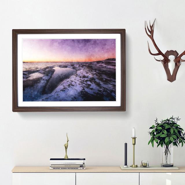 Ice Pool in Helsinki Finland - Picture Frame Painting Print East Urban Home Frame Option: Walnut Framed, Size: 45cm H x 63cm W x 2cm D on Productcaster.