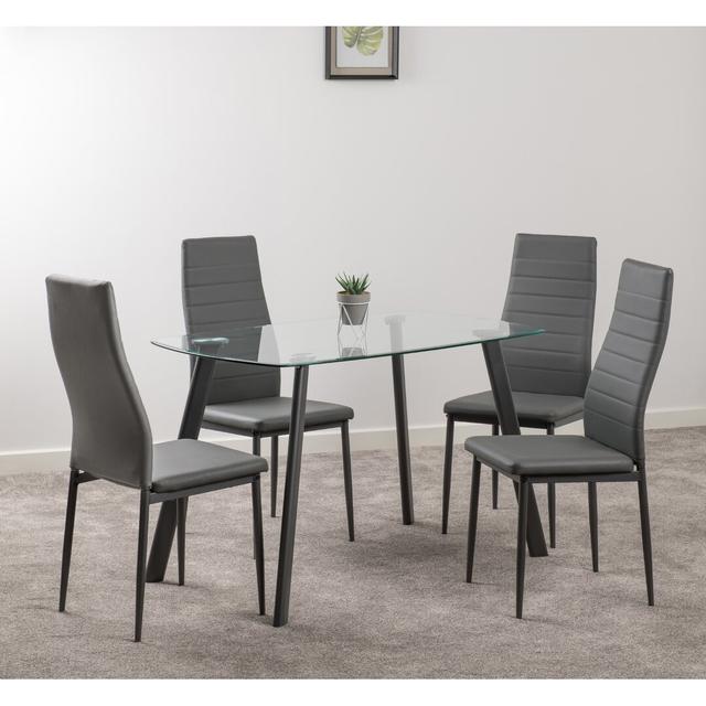 Rungata Dining Set 17 Stories Colour: Grey on Productcaster.