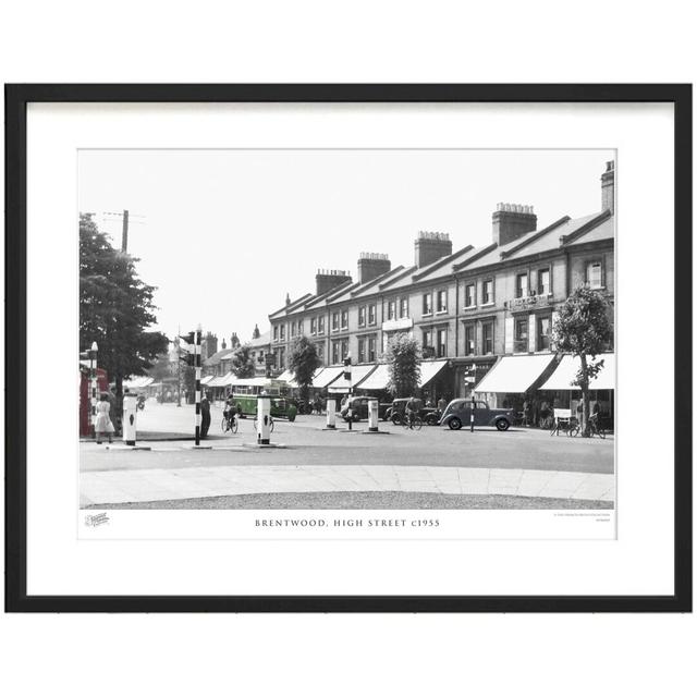 'Brentwood, High Street C1955' by Francis Frith - Picture Frame Photograph Print on Paper The Francis Frith Collection Size: 45cm H x 60cm W x 2.3cm D on Productcaster.