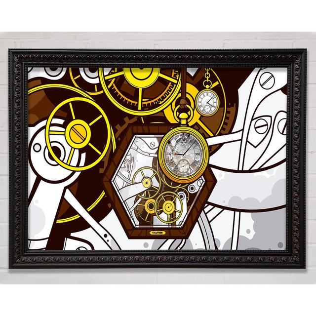 Clocks - Single Picture Frame Art Prints Bright Star Size: 59.7cm H x 84.1cm W on Productcaster.