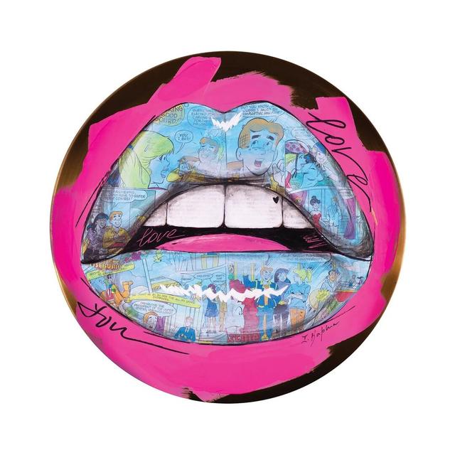 Sweet Lips by Iness Kaplun - Wrapped Canvas Print ClassicLiving Size: 45.72cm H x 45.72cm W x 3.81cm D on Productcaster.