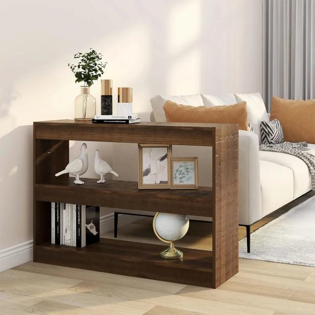 71.5Cm H Solid Wood Standard Bookcase 17 Stories Colour: Concrete Grey, Size: 72cm H x 100cm W x 30cm D on Productcaster.