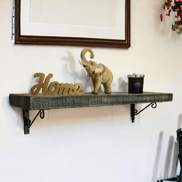 Ancy Bracket Shelf Marlow Home Co. Size: 15" H x 70" W 17.5" D on Productcaster.