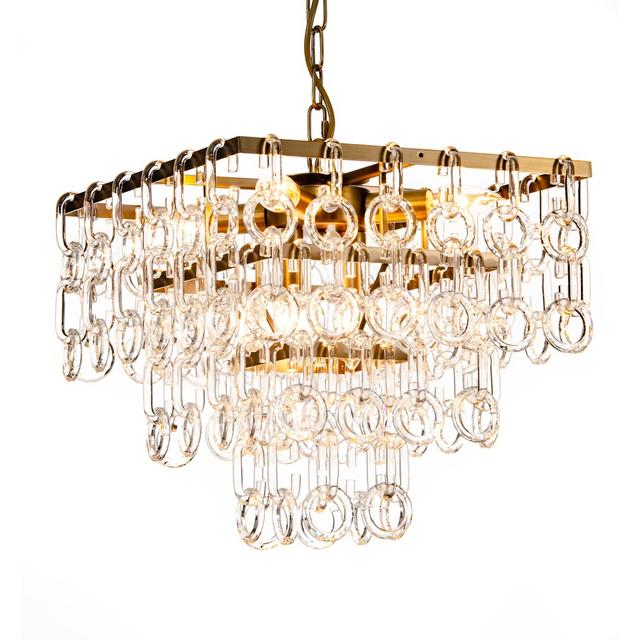 Kirkbride 6-Light Crystal Chandelier Rosalind Wheeler on Productcaster.