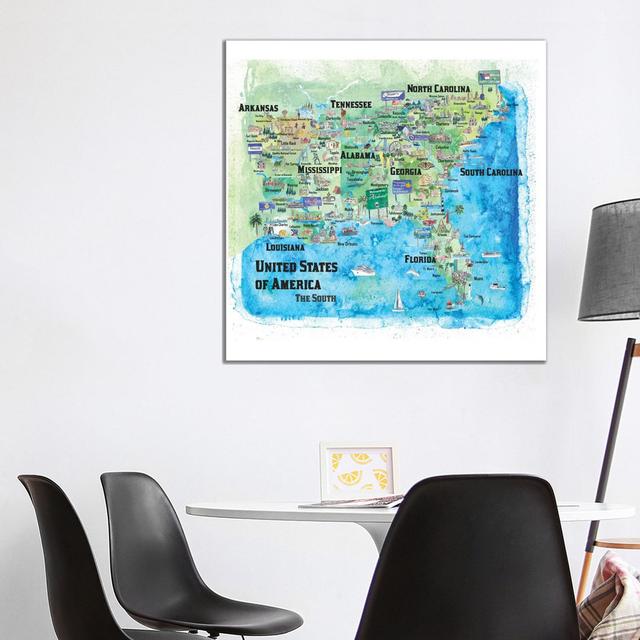 USA, Southern States Travel by Markus & Martina Bleichner - Wrapped Canvas Print ClassicLiving Size: 93.98cm H x 93.98cm W x 3.81cm D on Productcaster.