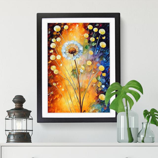 Taifa Dandelion In Colour Vol.1 - Picture Frame Print Marlow Home Co. Frame Option: Black, Size: 64cm H x 46cm W x 2cm D on Productcaster.