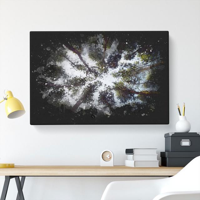 Tree Tops - Wrapped Canvas Graphic Art Print East Urban Home Size: 50cm H x 76cm W x 3cm D on Productcaster.