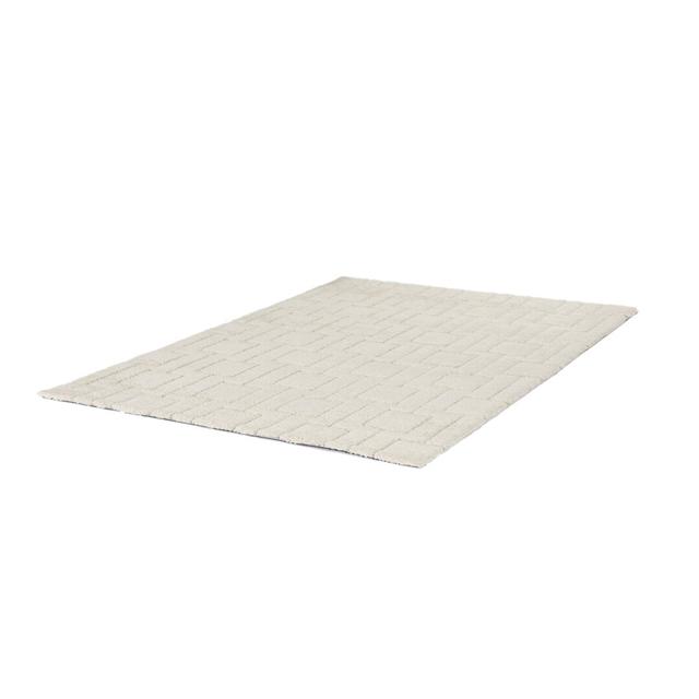 Franklen Shaggy Cream Rug 17 Stories Rug Size: Rectangle 120 x 170cm on Productcaster.