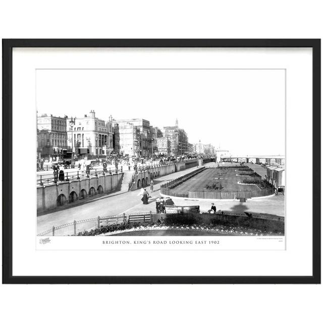 'Brighton, King's Road Looking East 1902' by Francis Frith - Picture Frame Photograph Print on Paper The Francis Frith Collection Size: 45cm H x 60cm on Productcaster.