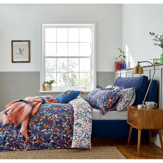 Woodland Ditsy 180 TC Percale Duvet Cover Set JOULES Size: Single - 1 Standard Pillowcase on Productcaster.