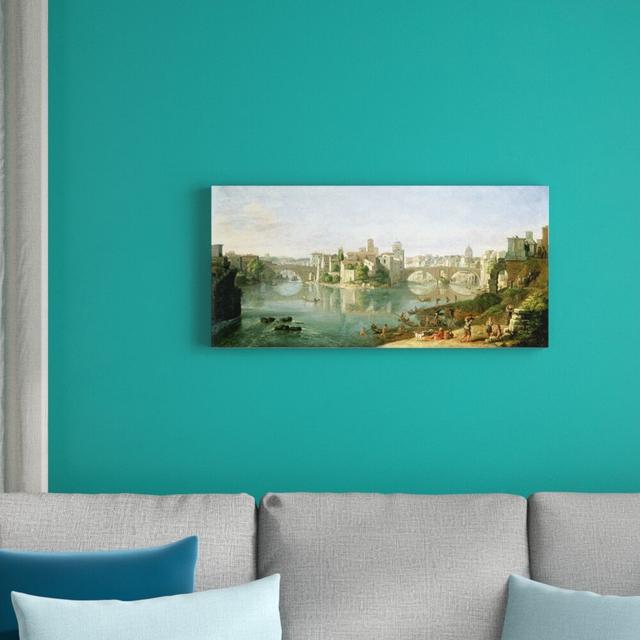 The Tiberian Island in Rome, 1685 by Gaspar Van Wittel Art Print on Canvas East Urban Home Size: Large on Productcaster.