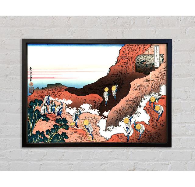 Aufstieg auf den Berg Fuji von Katsushika Hokusai - Einzelbildrahmen Kunstdrucke auf Leinwand Bright Star Größe: 84,1 cm H x 118,9 cm B x 3,3 cm T on Productcaster.