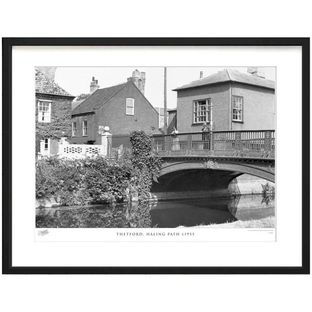 'Thetford, Haling Path C1955' by Francis Frith - Picture Frame Photograph Print on Paper The Francis Frith Collection Size: 40cm H x 50cm W x 2.3cm D on Productcaster.